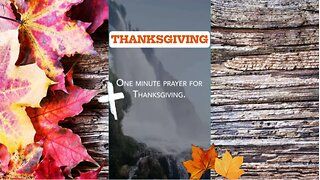 Thanksgiving Prayer