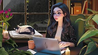 June Night Mood - Chill vibes 🌧️🌧️ Music for studying / relax / stress relief ~ Lofi hip hop mix