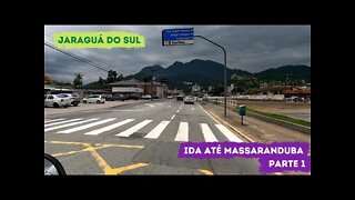 Do Centro de Jaraguá do Sul, até Guaramirim, na SC-108, sentido Massaranduba. "Parte 1"