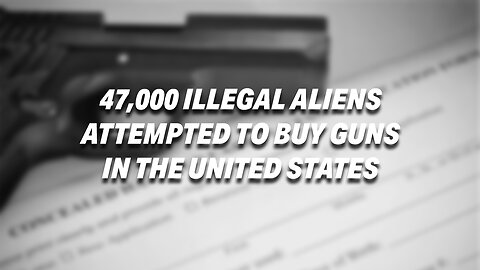 FBI REPORT REVEALS 47,000 ILLEGAL ALIENS HAVE ATTEMPTED TO BUY GUNS IN THE UNITED STATES!