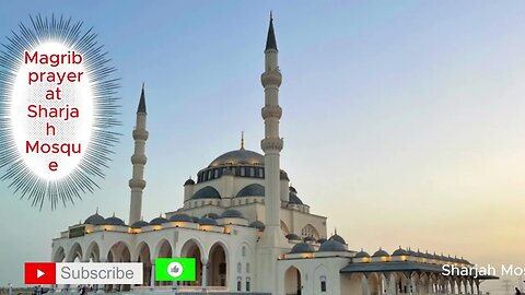 Magrib prayer at Sharjah Mosque