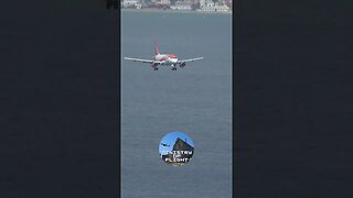 easyJet comes in for Landing at Gibraltar Airport