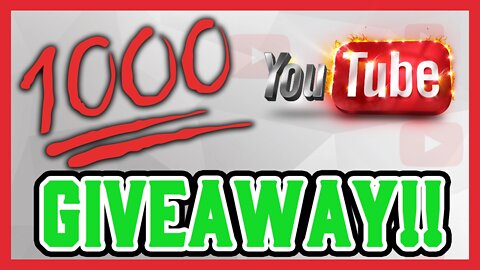 1000 SUBSCRIBER GIVEAWAY 2017!!