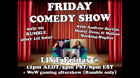 LIVE/Friday Comedy Show/WoW gamestream/UFO's, balloons, & lizards, oh my! (2/17/23)