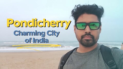 Pondicherry Beach in India || City of Beach || Beauty of Beach