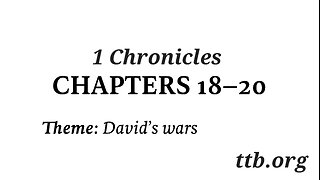 1 Chronicles Chapter 18-20 (Bible Study)