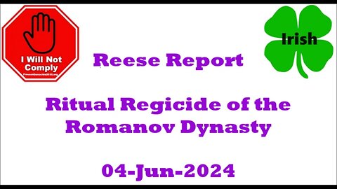 Ritual Regicide of the Romanov Dynasty 04-Jun-2024