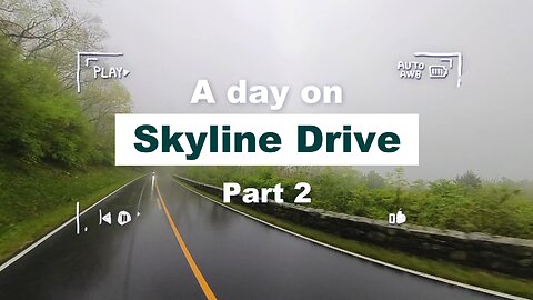 Motorcycle ride in rain - Skyline Drive Part 2