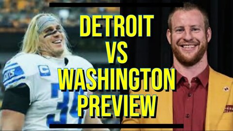 Detroit Lions Vs Washington Commanders Preview