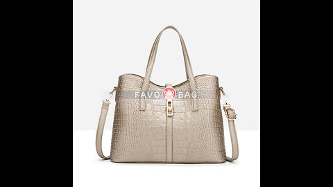 Women Fashion Synthetic Leather Handbags Tote Bag Shoulder Bag Top Handle Satchel Purse Set 4pc...