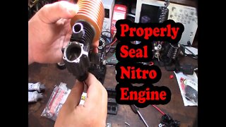 How to properly seal nitro RC engine NO RTV!!! No more air leaks