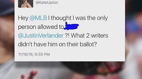 Kate Upton furious over Justin Verlander's Cy Young loss