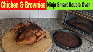 Whole Chicken and Brownies, Ninja Smart Double Oven Recipe