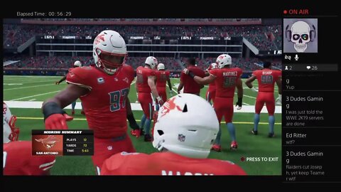 Gridiron Football League (Season 1/Week 2): Mexico City (1-0) @ San Antonio (1-0)