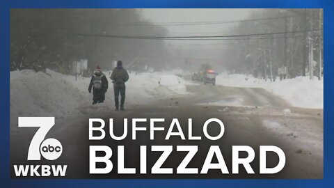 Buffalo blizzard: Amherst remains under travel ban Monday