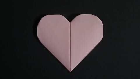 How to make a heart out of paper. Origami heart.