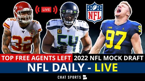 NFL Daily Live On Bobby Wagner, Tyrann Mathieu, Top Free Agents Left, 2022 NFL Mock Draft + Q&A