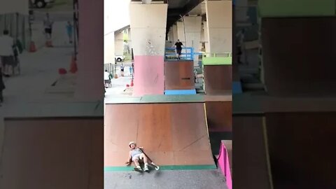 SCOOTER KID ENDS OUR SESSION! *Foot Plant Front Flip* #short