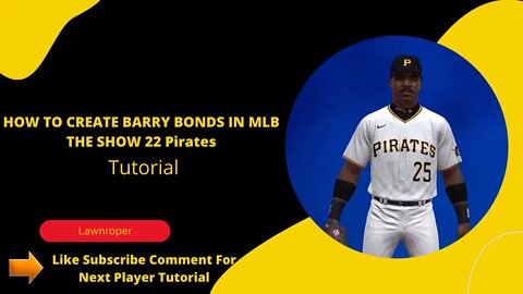 Creating Barry Bonds In Mlb The Show 22 Pirates