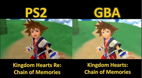 Comparing Kingdom Hearts Chain of Memories for PS2 and GBA (Opening Part) - Helius Rá