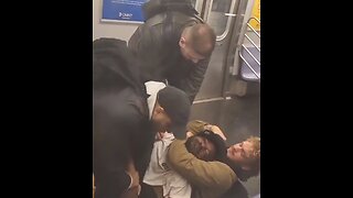 Homeless Man Reportedly Threatening NYC Subway Passengers Is Restrained By Marine, Others