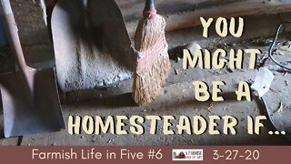 You Might be a Homesteader if... | Farmish Life in Five | 3-27-20