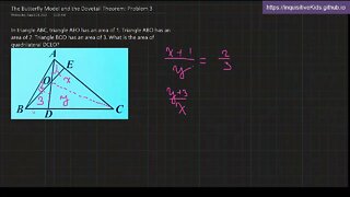 6th Grade Butterfly Model and Dovetail Theorem: Problem 3