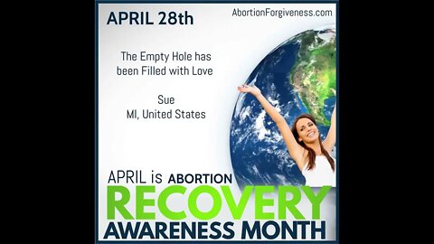The Empty Hole has been Filled with Love Sue MI, United States #prolife