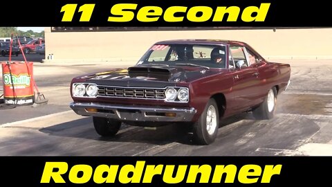 11 Second Plymouth Roadrunner Wednesday Night Drag Racing