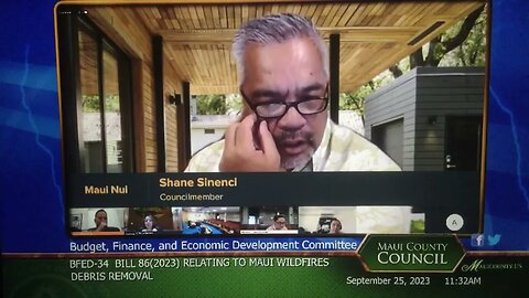 MAUI WILDFIRES DEBRIS REMOVAL 9-25-23 Questioning the Resources 15 Shane Sinenci round 2