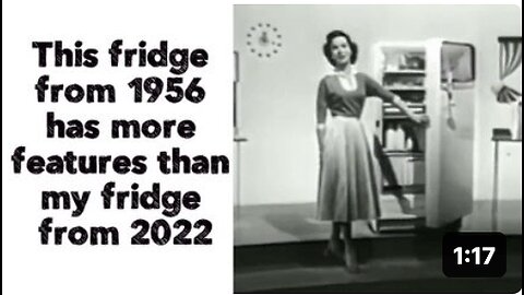 This fridge from 1956 has more features than my fridge from 2022