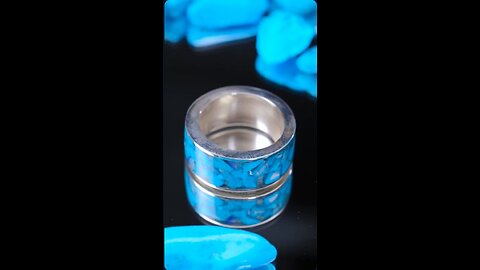 Magical process of creating a turquoise ring!