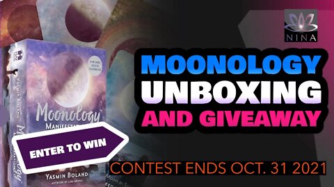 UNBOXING - Moonology Manifestation Oracle Deck - Halloween Giveaway - Like, comment and share!!