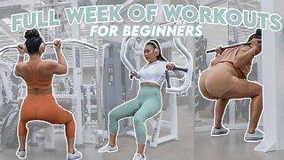 FULL WEEK OF WORKOUTS FOR BEGINNERS AT THE GYM