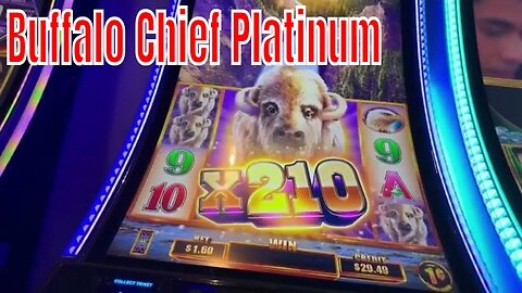 Cash Out ✅ WOW Big Win! 210 X Buffalo Chief Platinum - Las Vegas Slot Play