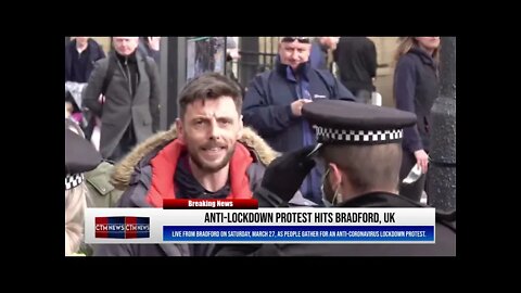 Anti-lockdown protest hits Bradford, UK