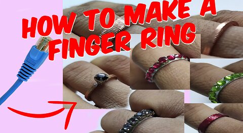 Copper Ring Making Finger Green: A Video Tutorial | How to Make a Colorful Copper Ring with a Video