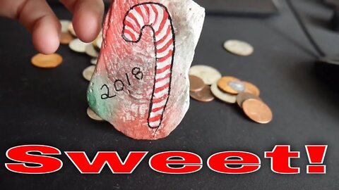 Finding Money & Painted rocks on the ground