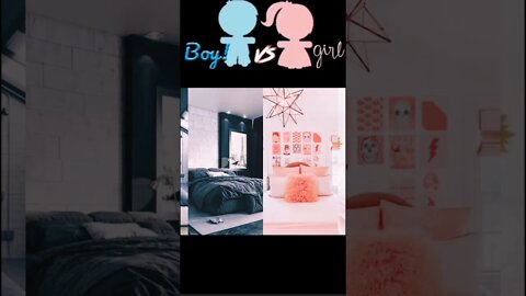 Bedroom Interior || Boy Vs Girl #boyvsgirl #shorts #bedroom #yt #girlsbedroom #vs #boysbedroom