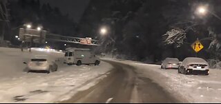 Abandoned Vehicles In Oregon After Bad Weather Hits