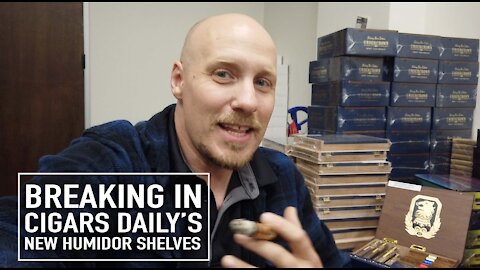 Breaking In Cigars Daily's New Humidor Shelves