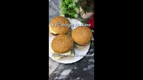 KFC burger at home