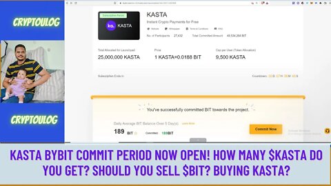 Kasta Bybit Commit Period Now Open! How Many $KASTA Do You Get? Should You Sell $BIT? Buying Kasta?