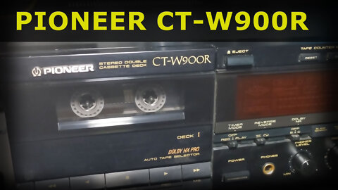 Pioneer CT-W900R - vintage double recording cassette deck Dolby B-C Hx-Pro