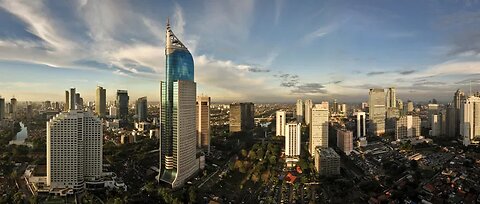 Jakarta - Indonesia (4K) Drone View Footage