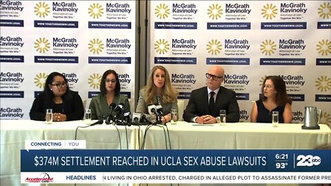 $374 million settlement reached in UCLA sex abuse lawsuit