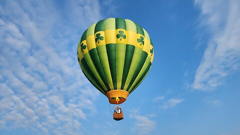 1.25 hours of Hot air balloon flight reduced to 8 minutes