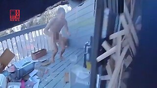 GRAPHIC BODYCAM: Police Take Down Bloody & Naked Knife-Wielding Man