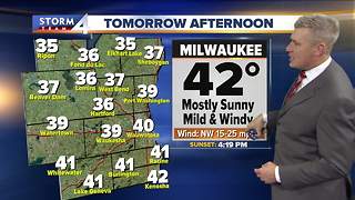 A warmer Tuesday...at least for December