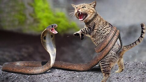 Cat vs Snake. WAR!!!!!!